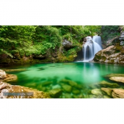 Naturbilder - Landschaft - Bild - Kroatien - Wasserfall -...